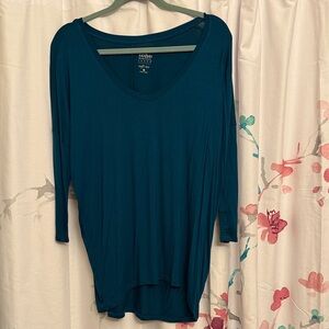 Soho Teal Long Sleeve Top